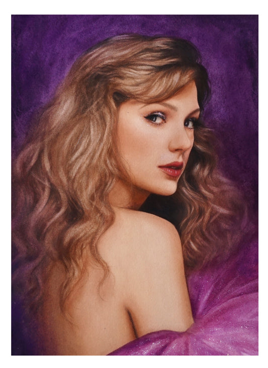 Taylor Swift Print - Enchanted acuarela