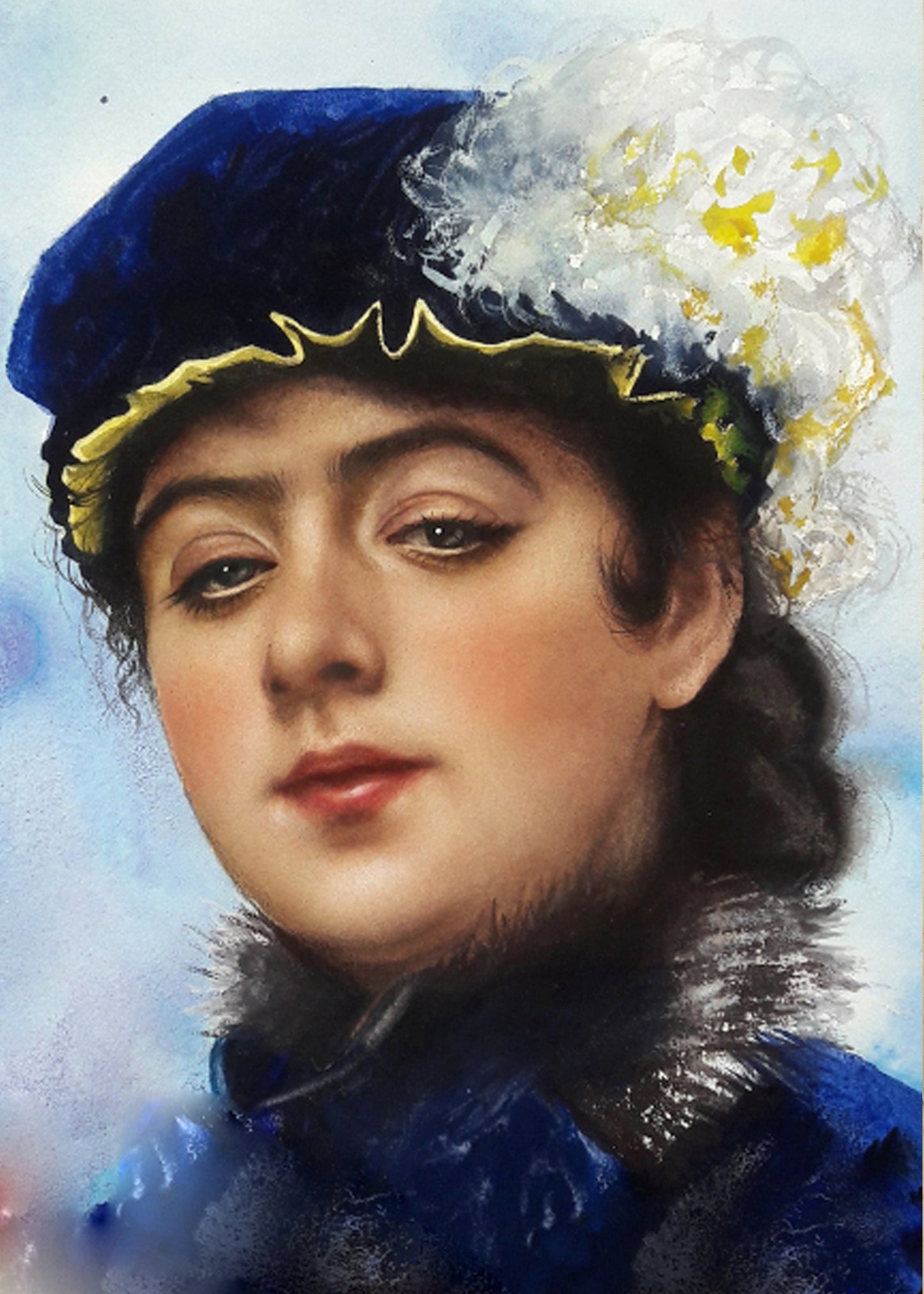 Portrait of an unknown woman Masterstudy - Impresión Giclée