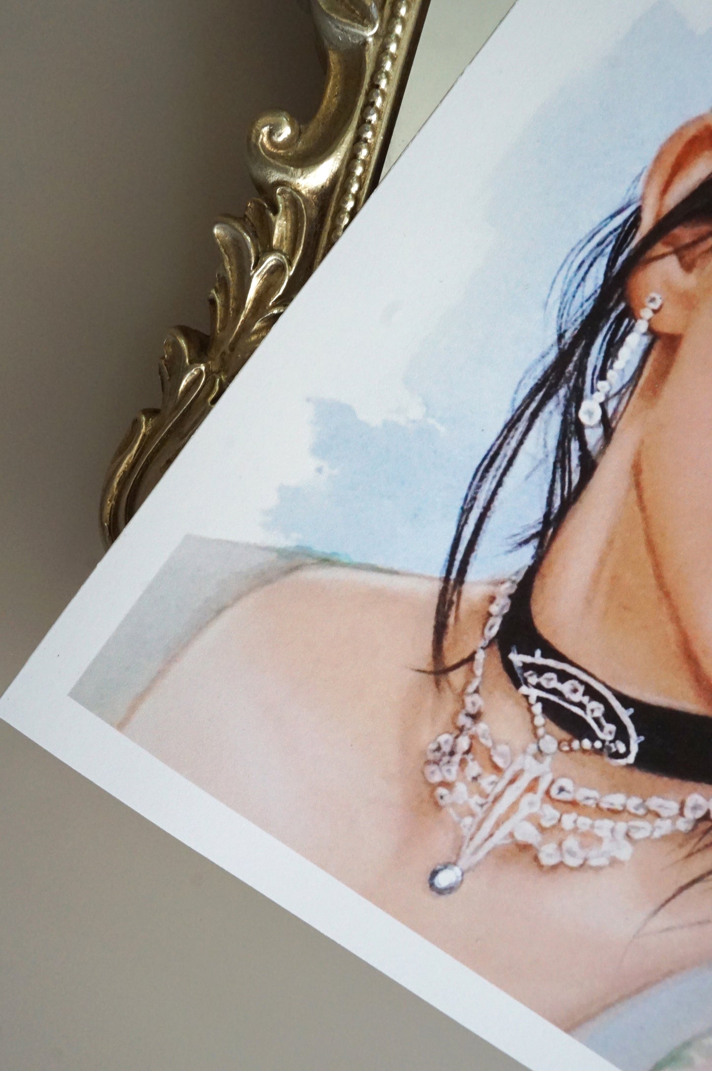 Billie Eilish Watercolor Print - Princess Met Gala illustration