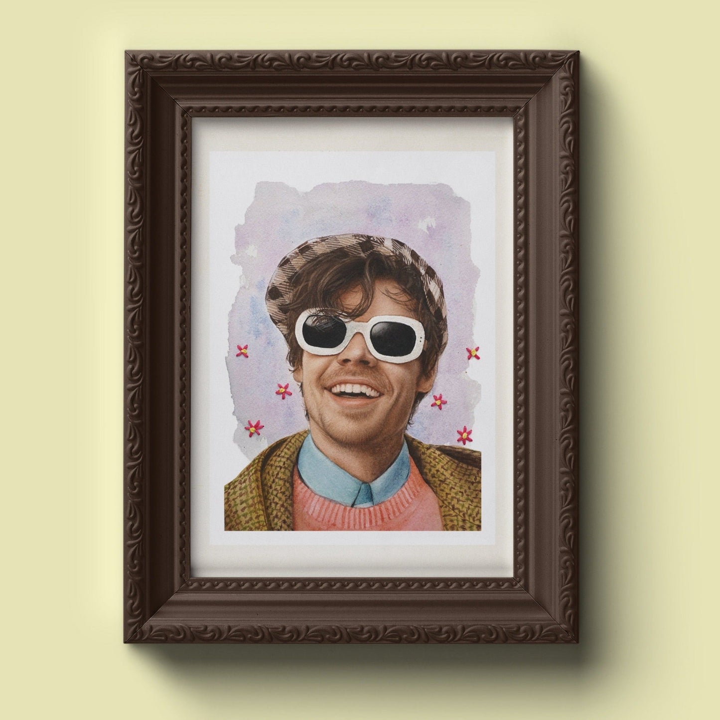 "Sunflower" Harry Styles- Acuarela Original
