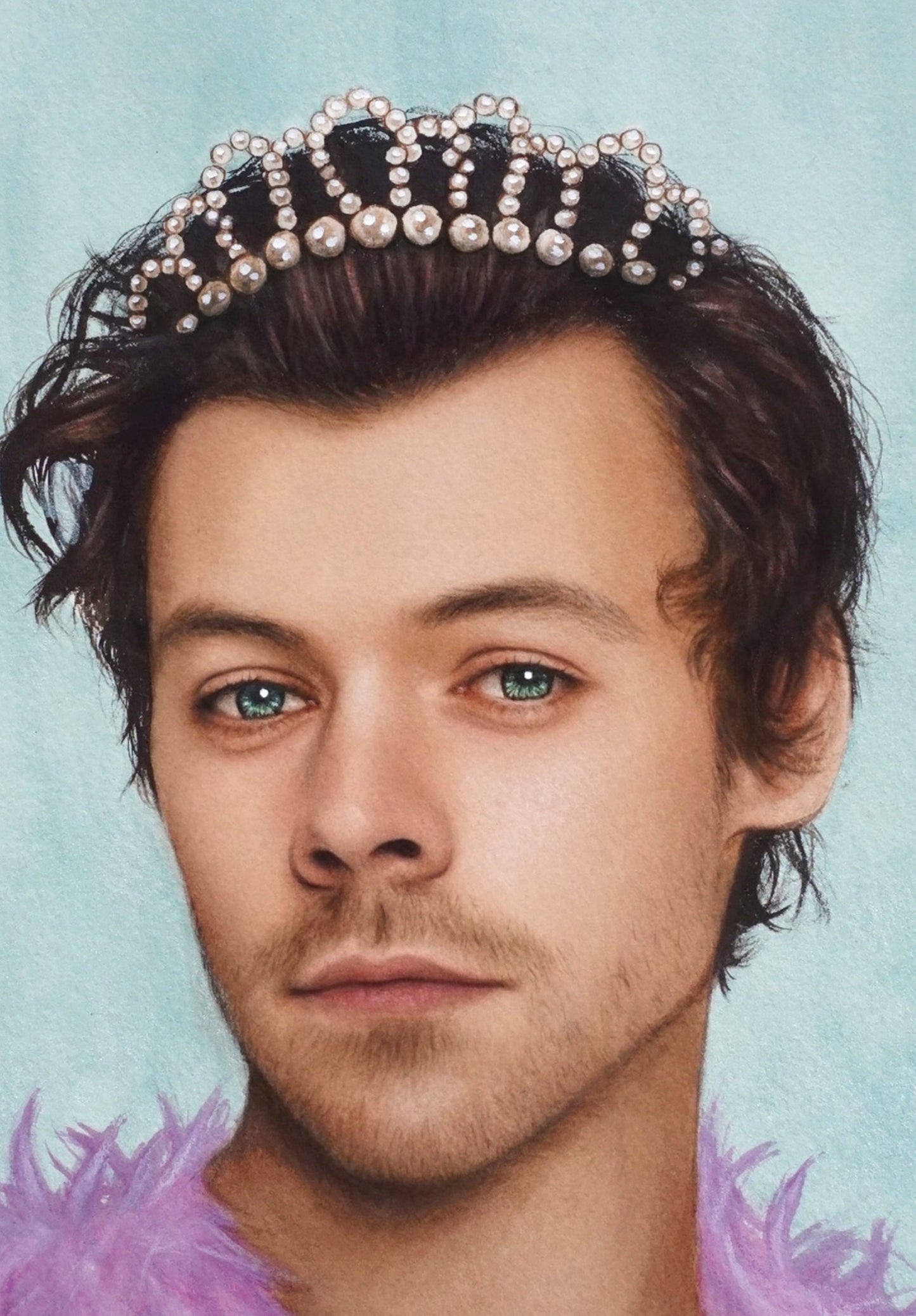 Prince Harry Styles Art - Gorgeous watercolor print