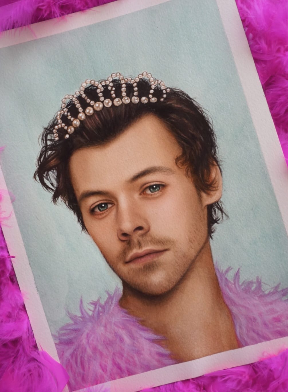 Cute Harry Styles Watercolor painting