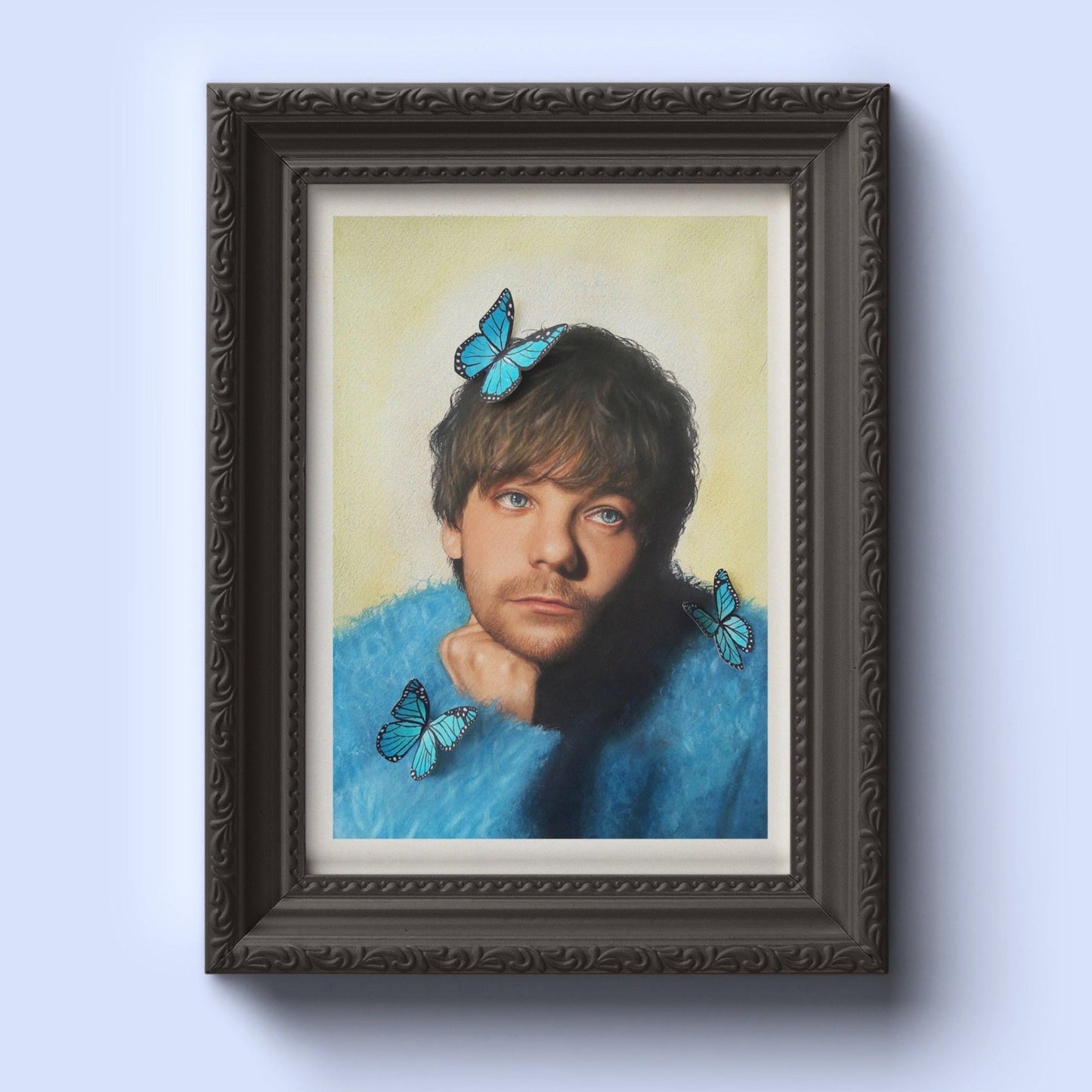 "Blue butterflies" Louis Tomlinson Painting  🦋 Watercolor