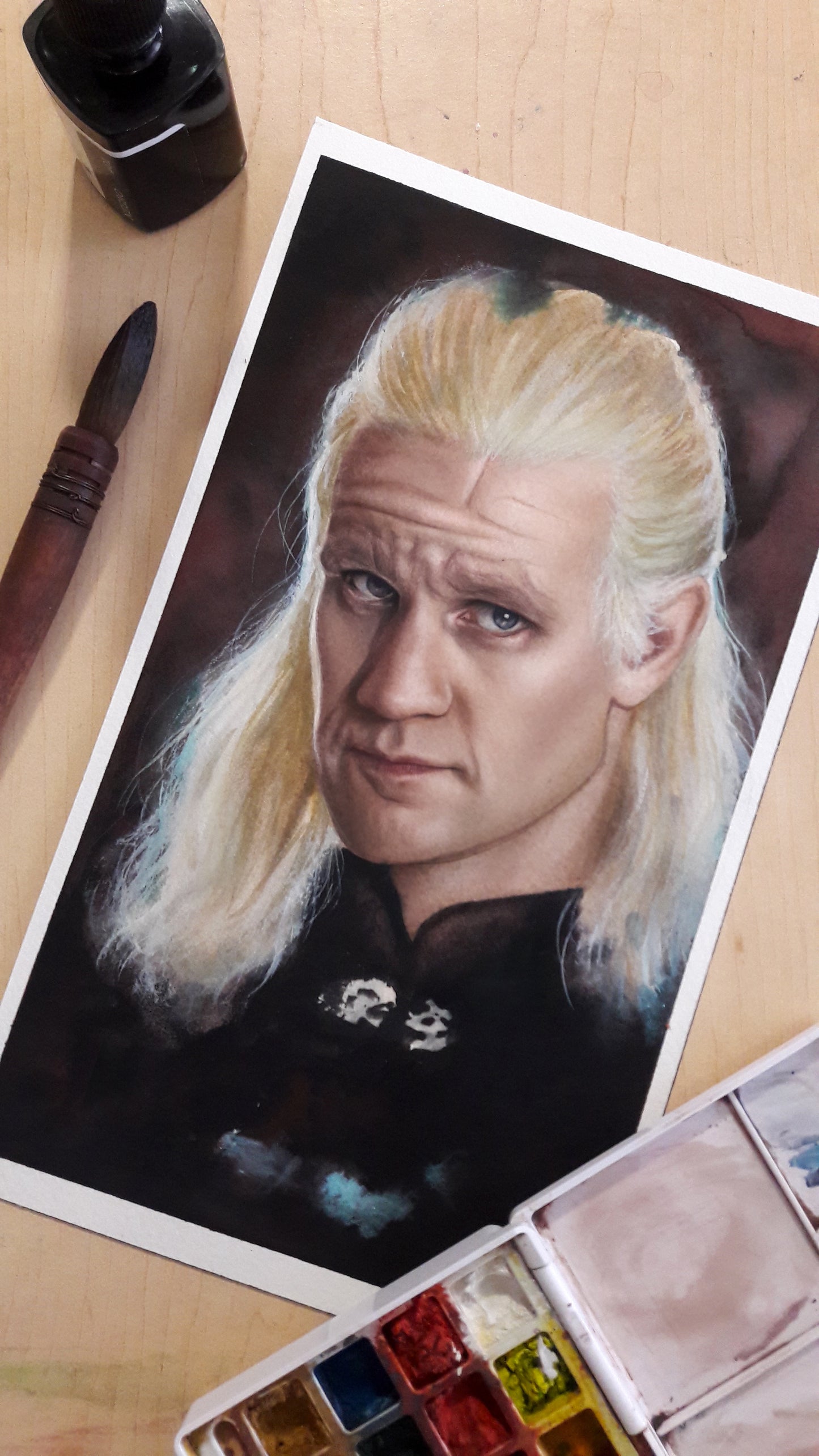 Daemon Targaryen watercolor