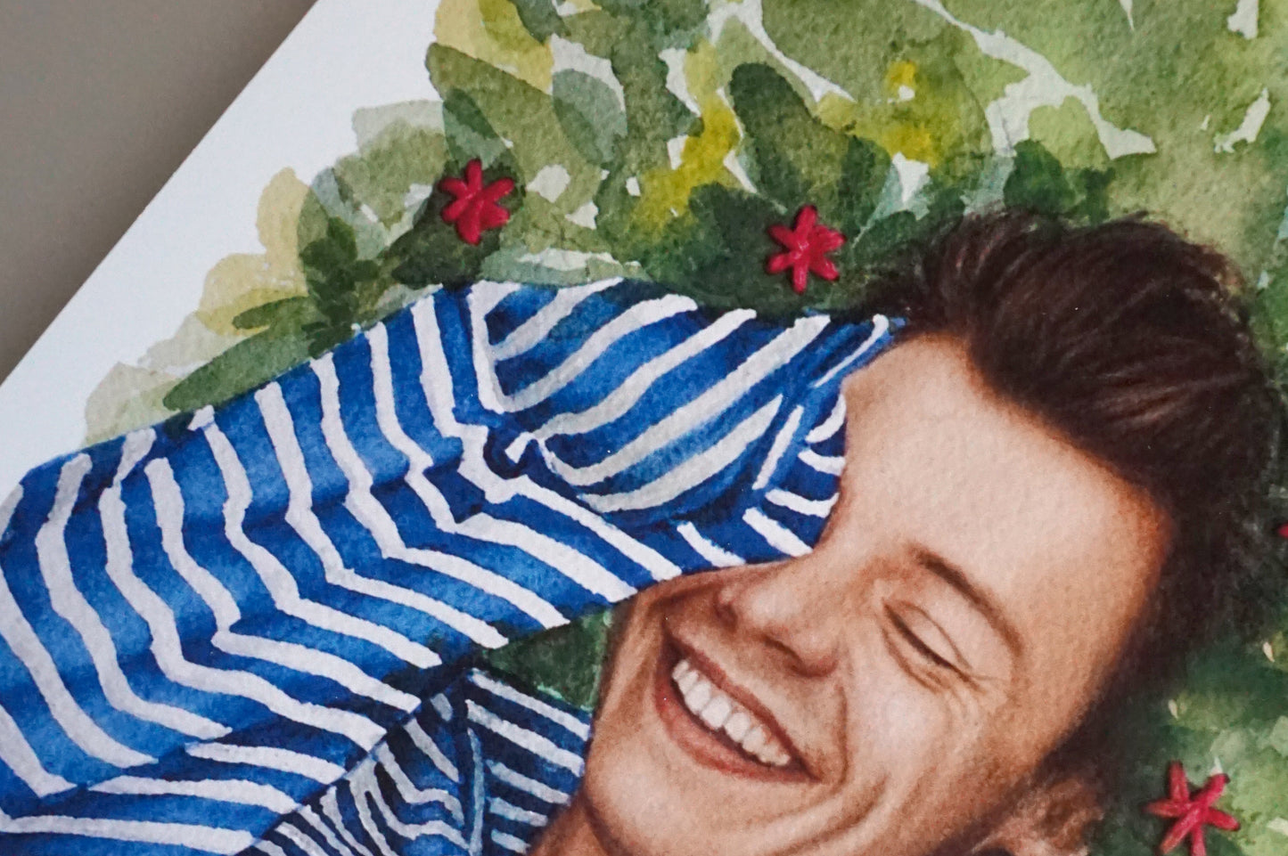 Harry Styles Art Print - Fondo Natural con flores
