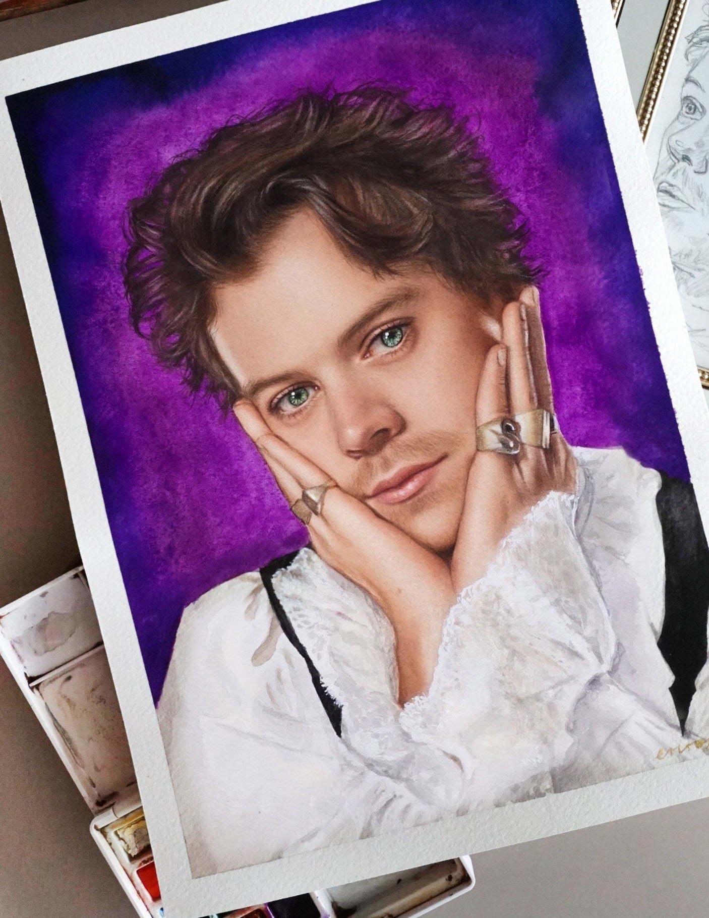"Prince Styles" Harry Styles watercolor