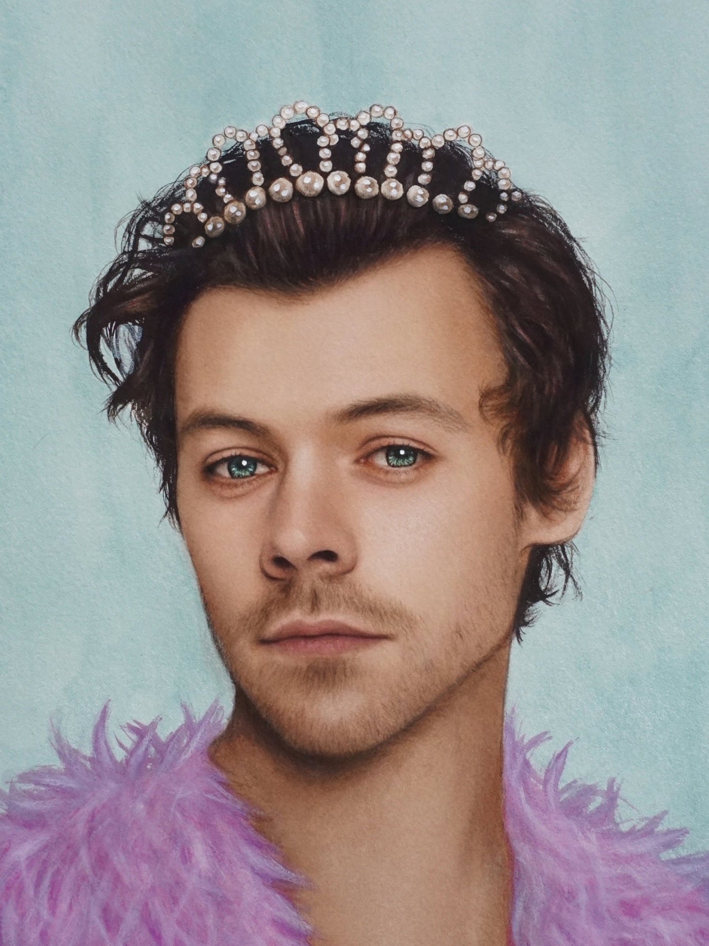 Cute Harry Styles Watercolor painting