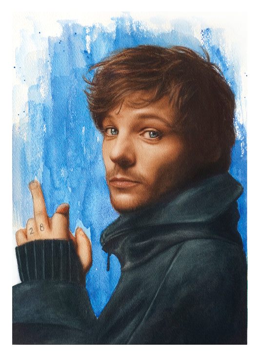 Louis Tomlinson Art Print - Watercolor Illustration