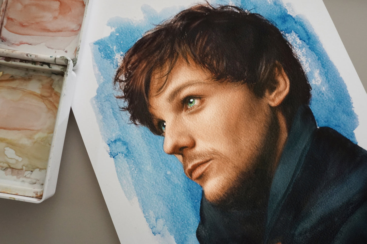 Louis Tomlinson Art Print - Watercolor Illustration