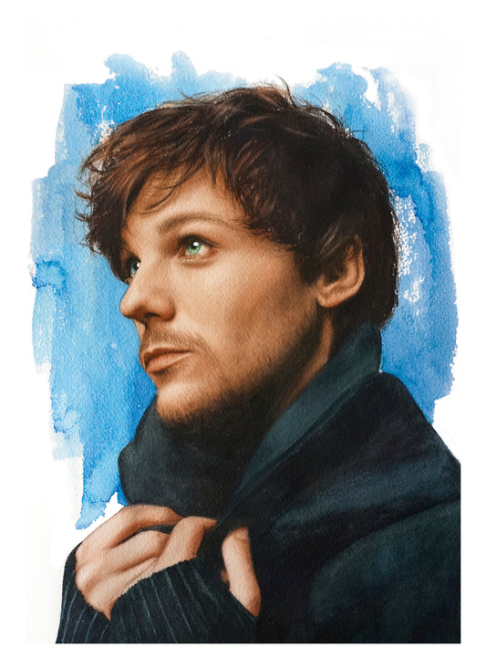 Louis Tomlinson Art Print - Watercolor Illustration