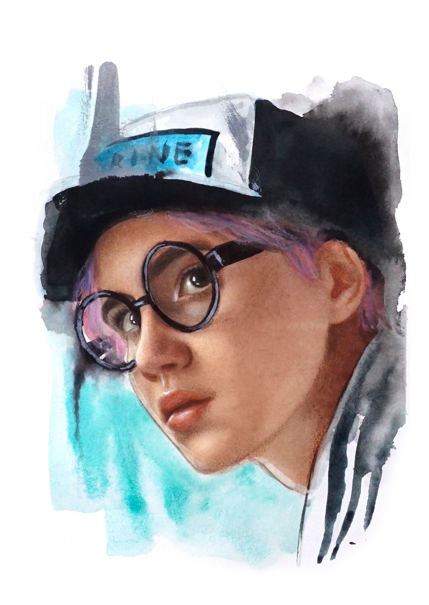 Coby One piece - Watercolor Art Print