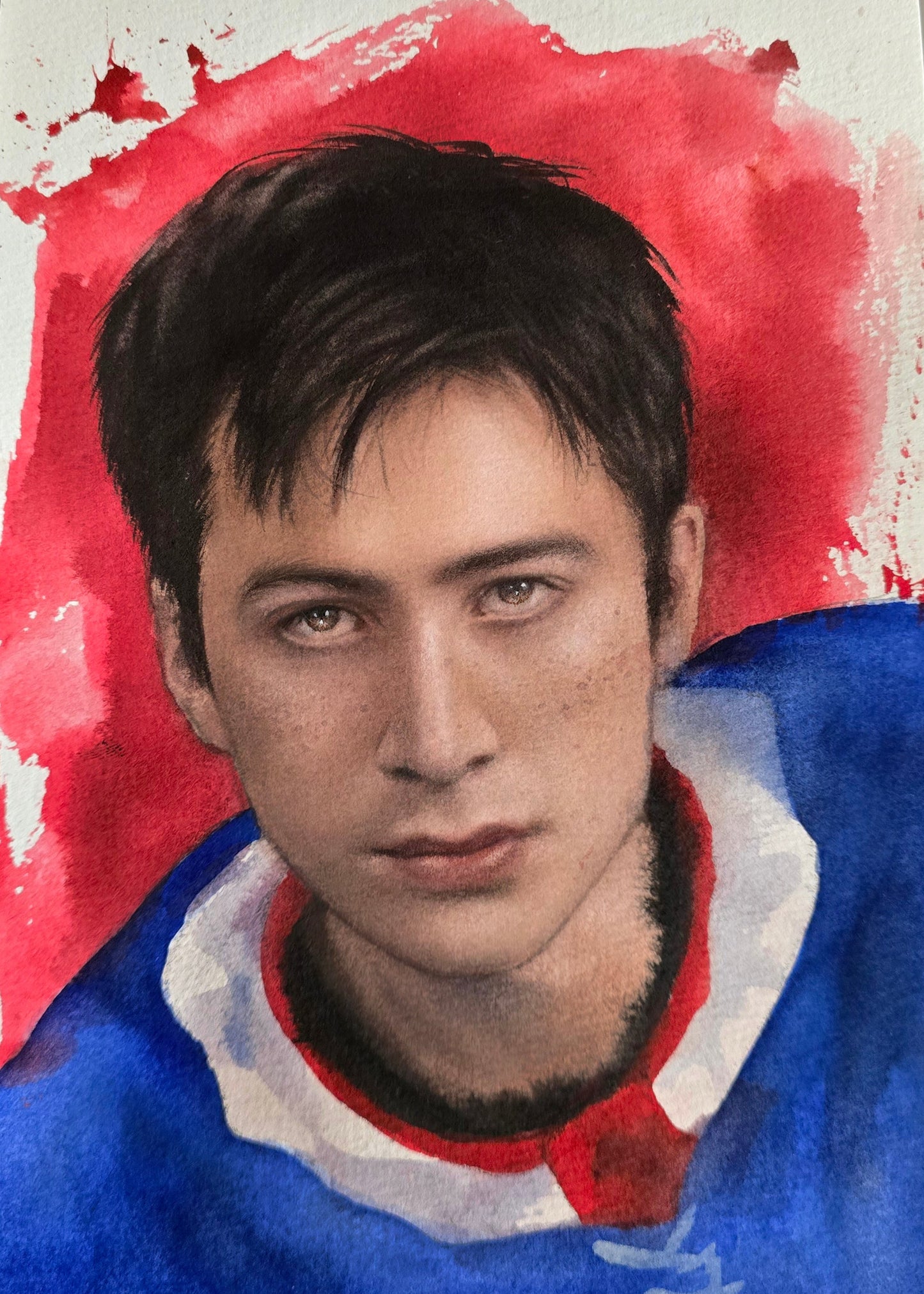 Shane Hollander hockey - Impresión Giclée