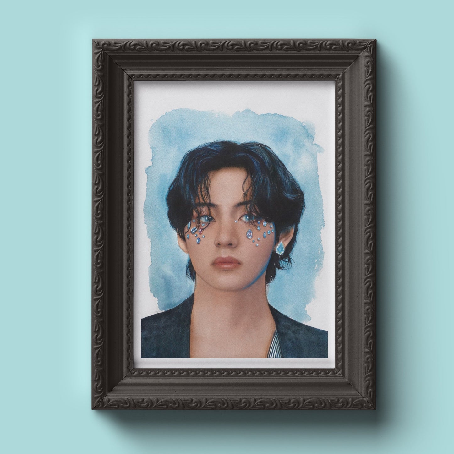 Taehyung watercolor - Bts painting