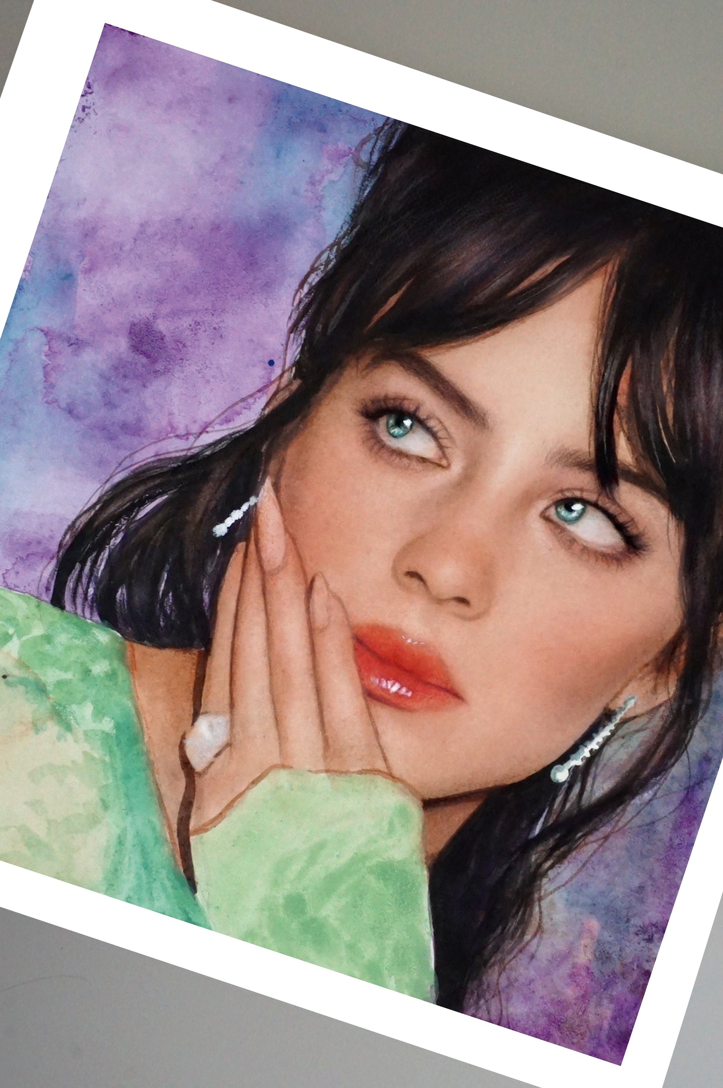 Billie Watercolor Print  - Princess Met Gala illustration