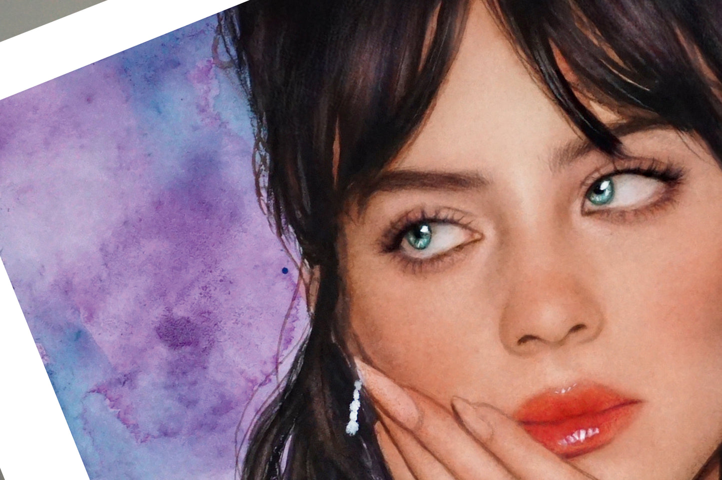 Billie Watercolor Print  - Princess Met Gala illustration