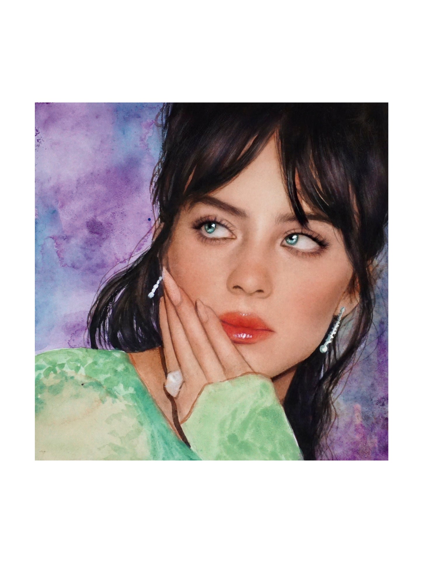 Billie Watercolor Print  - Princess Met Gala illustration